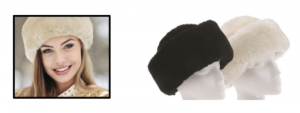 Sheepskin SnowBall Hats - Black & White - Size: S-M-L-XL