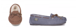 LADIES DRIVING MOCCASIN Color: Chestnut, Grey, Sizes: 5-11