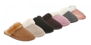 LADIES SCUFF -- Color: Chestnut, Black, Sand, Pink, Chocolate, Grey, Purple, Rose Gold -- Sizes: S - M - L - XL -XXL