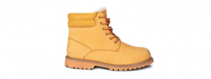 Men's Sheepskin Adam Boots -- size 7-8-9-10-11-12-13-14 -- Color Yellow with Hard Outdoor Sole