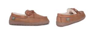 Men's Sheepskin Rainier Moccasin -- size 7-8-9-10-11-12-13-14-15-16 -- Color Chestnut