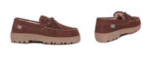 Men's Sheepskin Trekker Moccasins -- size 7-8-9-10-11-12-13-14 -- Color Chestnut